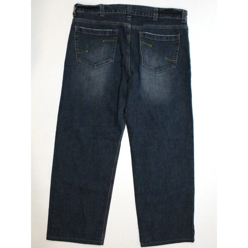 Vintage DKNY Jeans Men's 37x29 (Tag 36x30) Blue Denim Baggy Skater Y2K Loose Fit